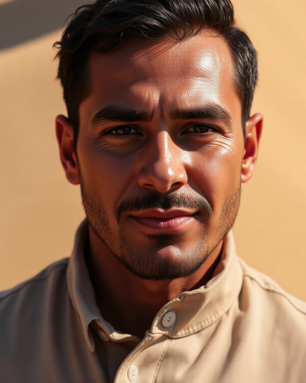 Retrato editorial de hombre